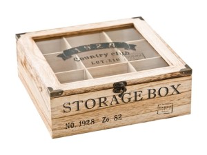Skrzynka na herbatę - Storage Box - 9 miejsc